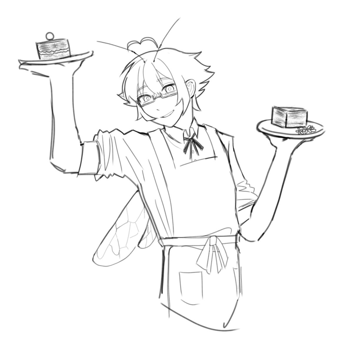 BarelySunnyy's tweet image. No hetalia today sorry 
I might color this idk #oc