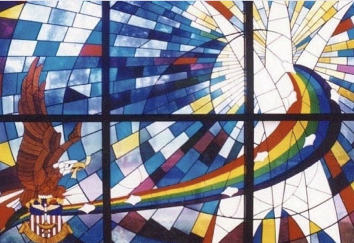 op_hawkeye's tweet photo. 4.24-25.1980 | Operation Eagle Claw 🇺🇸

#OpHawkeyeRemembers #DesertOne #OperationEagleClaw #sfodd #jsoc #1SOW #Dragon2 #supportourSOFcommunity #Operation_Hawkeye

This stained glass window is the centerpiece of a memorial at the entrance of the Hurlburt Field Chapel honoring fallen members of the 1st Special Operations Wing. In the window are eight diamonds representing the eight military members who died in Operation Eagle Claw 📷 @AFSpecOpsCmd 

📚 Kyle, The Guts to Try
📚 Naylor, Relentless Strike
🔗 https://t.co/yaLDg0LuxE
📜 https://t.co/JJkge00UHi
📜 https://t.co/tCUJhEPzGW
📜 https://t.co/DIvwlYic5Y