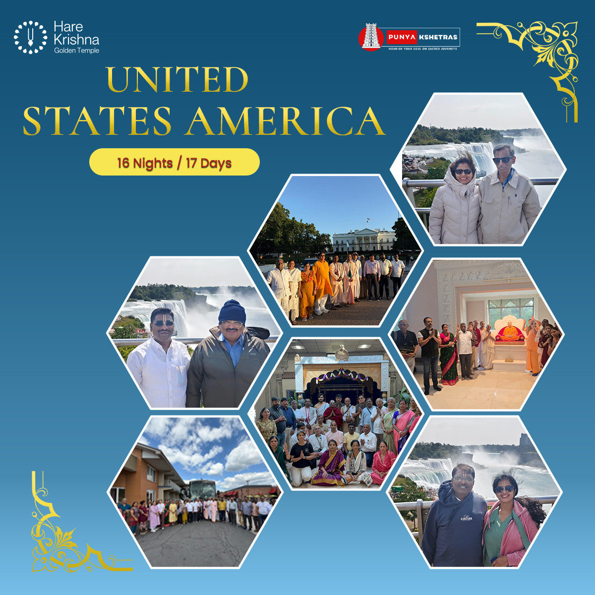 punyakshetras's tweet image. Your dream USA spiritual journey starts here 🇺🇸

Travel with devotees across iconic destinations and sacred temples.
📞 95053 88886
#UnitedStates #Yatra #AmericaTour #UnitedStatesYatra