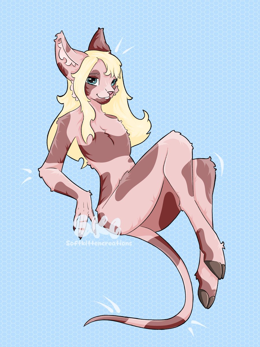 Softkitten_art's tweet photo. She’s a Bunny/Goat hybrid &amp; she’s has a raging god complex 🤣

#furry #furryart #digitalart #furryartist https://t.co/FuAtKww86f