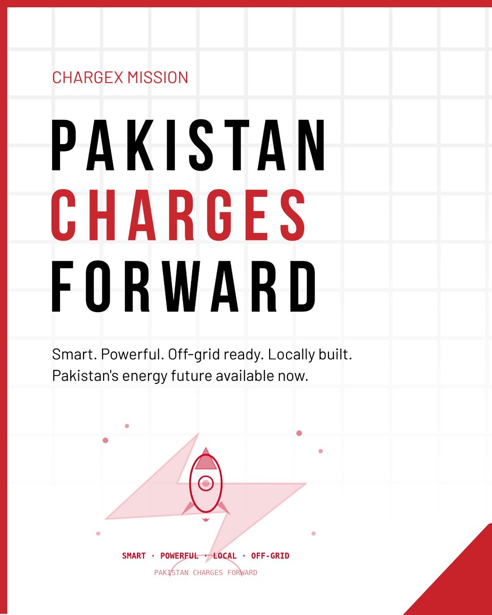 _Charge_X's tweet photo. Tired of WAPDA cuts? 
ChargeX = 24/7 power, 0% dependency. 
Built in Pakistan. Smart + monitored. 
Go off-grid. Local jobs. 
Pakistan charges forward. 🔋⚡

#ChargeXBattery #PakistanEnergy #OffGridSolar #WAPDAFree #MadeInPakistan https://t.co/iJ65dVJSV1