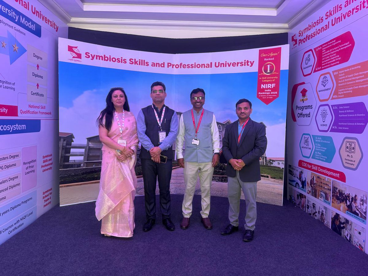 lamrinuniv's tweet photo. LTSU was proud to be part of the UNESCO–Symbiosis 2nd Edition International Conference, “Women Leading the Future of Work”, held at Symbiosis Skills and Professional University, Pune.
Prashant Ubarhande, Director, SSPU, and Dr. Sharad Pulate, Registrar, SSPU. https://t.co/liaFLYWxus