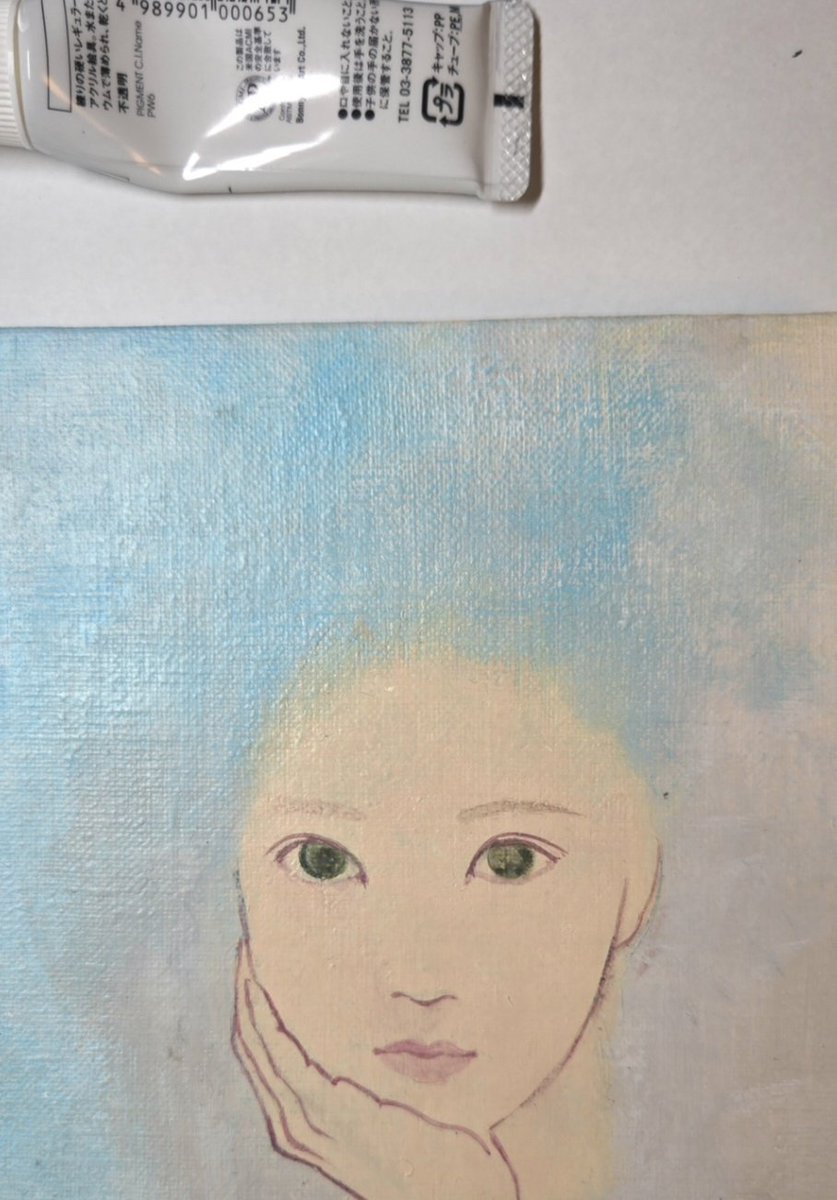 Artmeterさんで掲載待ちなので、制作途中を…
美人になれ～～と念じつつ描いているところです。
毎回最初は｢これ…大丈夫？？？｣って思うのなんでだろう😅