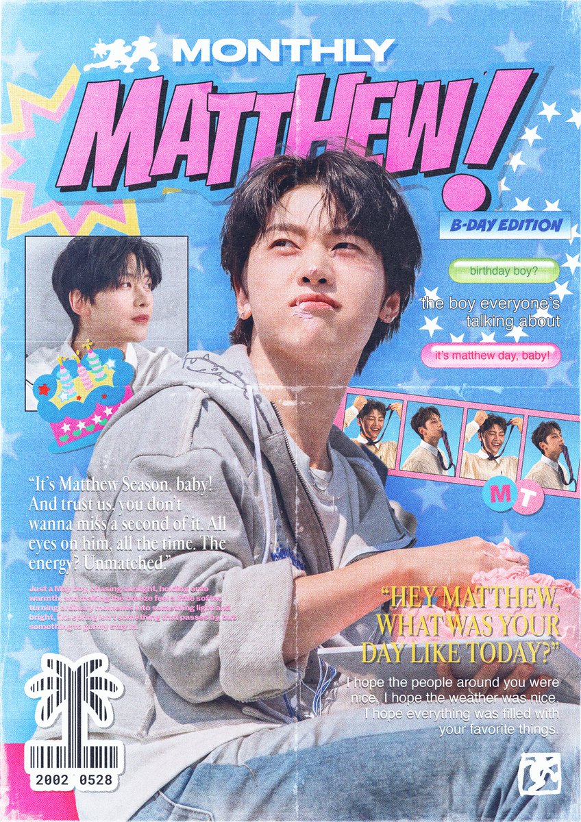 Monthly_Mtt's tweet image. 𝟮𝟬𝟮𝟲 𝗦𝗘𝗢𝗞𝗠𝗔𝗧𝗧𝗛𝗘𝗪 𝗕𝗜𝗥𝗧𝗛𝗗𝗔𝗬 𝗖𝗔𝗙𝗘 𝗘𝗩𝗘𝗡𝗧

𝙈𝙊𝙉𝙏𝙃𝙇𝙔 𝙈𝘼𝙏𝙏𝙃𝙀𝙒

ღ 문스트럭 러브  5.23 - 5.24

𝘍𝘪𝘯𝘥 𝘺𝘰𝘶𝘳 𝘰𝘸𝘯 𝘮𝘢𝘵𝘵𝘩𝘦𝘸 ꧦ𐅁𐀸𐋠𛰙᭜𖫴𖫰𖫱𖫳𖫲𖫲𖫳𖫴𖫰𖫱꛰ﯩᩝ︪᭜𖫴𖫰𖫱𖫳𖫲𖫲𖫳𖫴𖫰𖫱꛰ީᩝ𛰚

#MONTHLY_MATTHEW
#석매튜 #SEOKMATTHEW