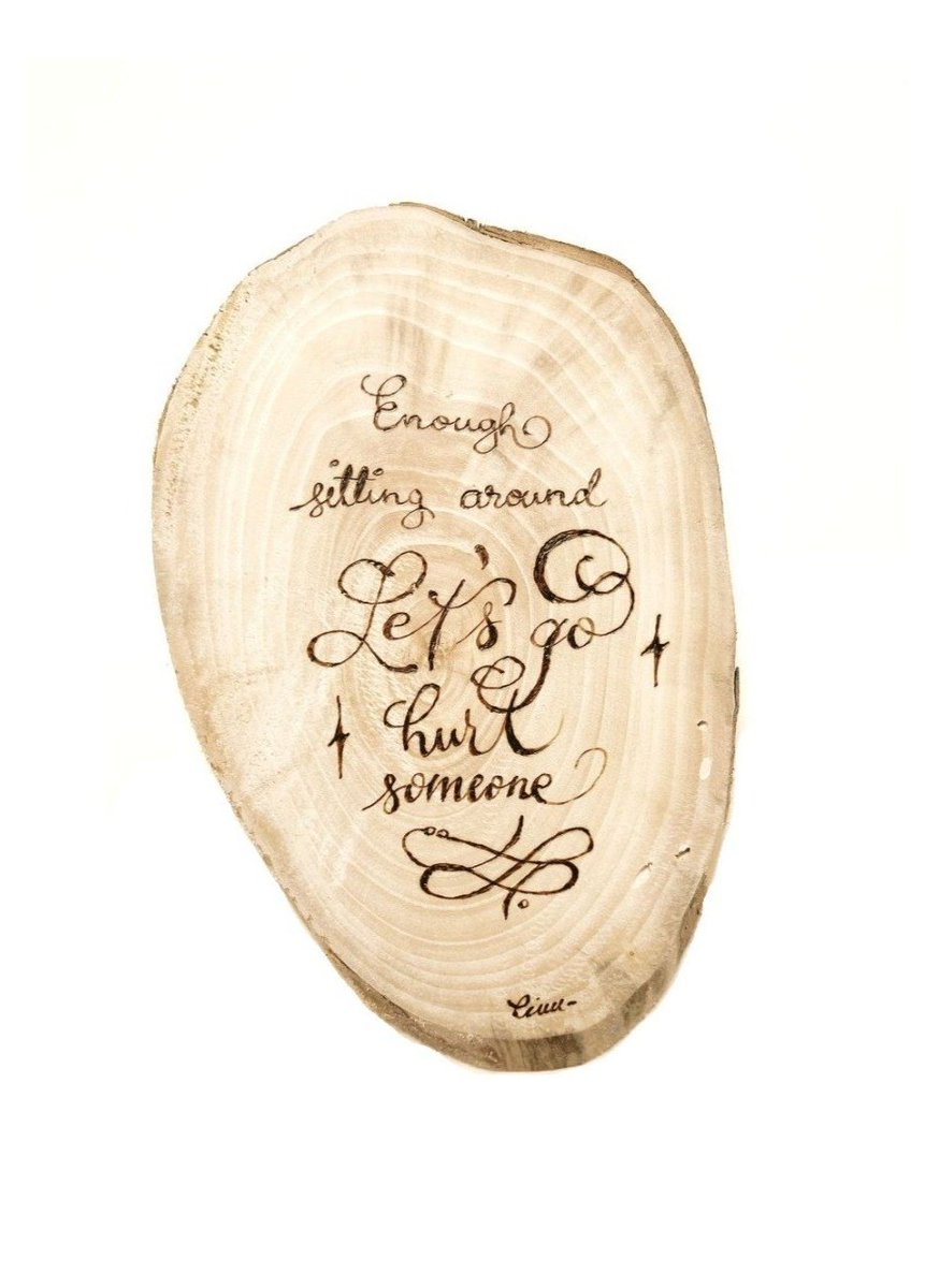 2026, 11 April. Enough sitting around, let's go hurt someone
#astarion #BaldursGate3 #calligraphy #pyrography #woodcraft