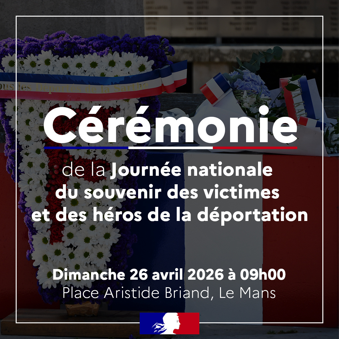 Image de Préfet de la Sarthe - #DevoirDeMémoire | À l’occasion de la Journée nationale du souvenir des victimes et des héros de la