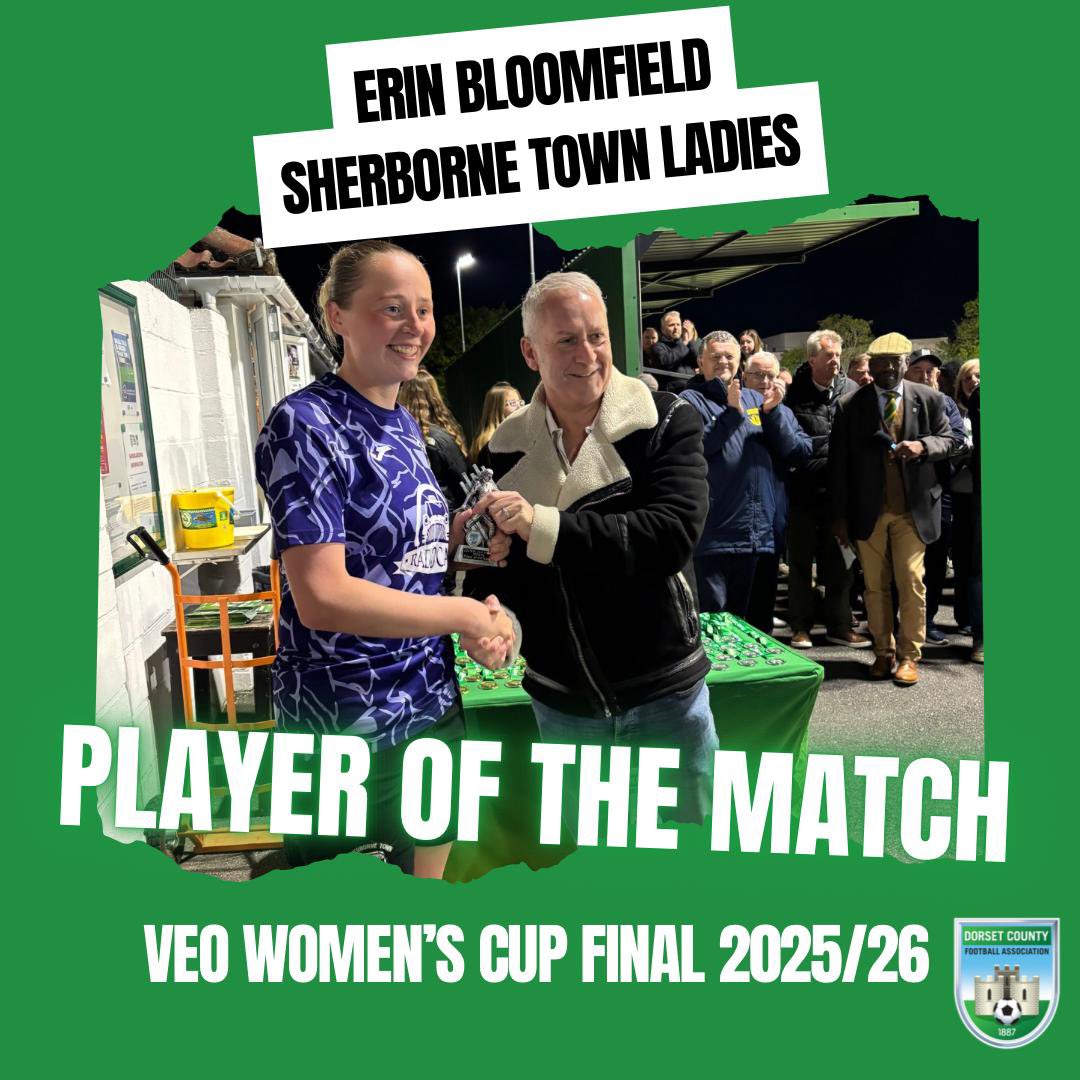 SherborneLFC's tweet photo. Dorset FA voted Erin Bloomfield their player of the Match.

#upthezebras 🦓 https://t.co/YutcpJWwLg
