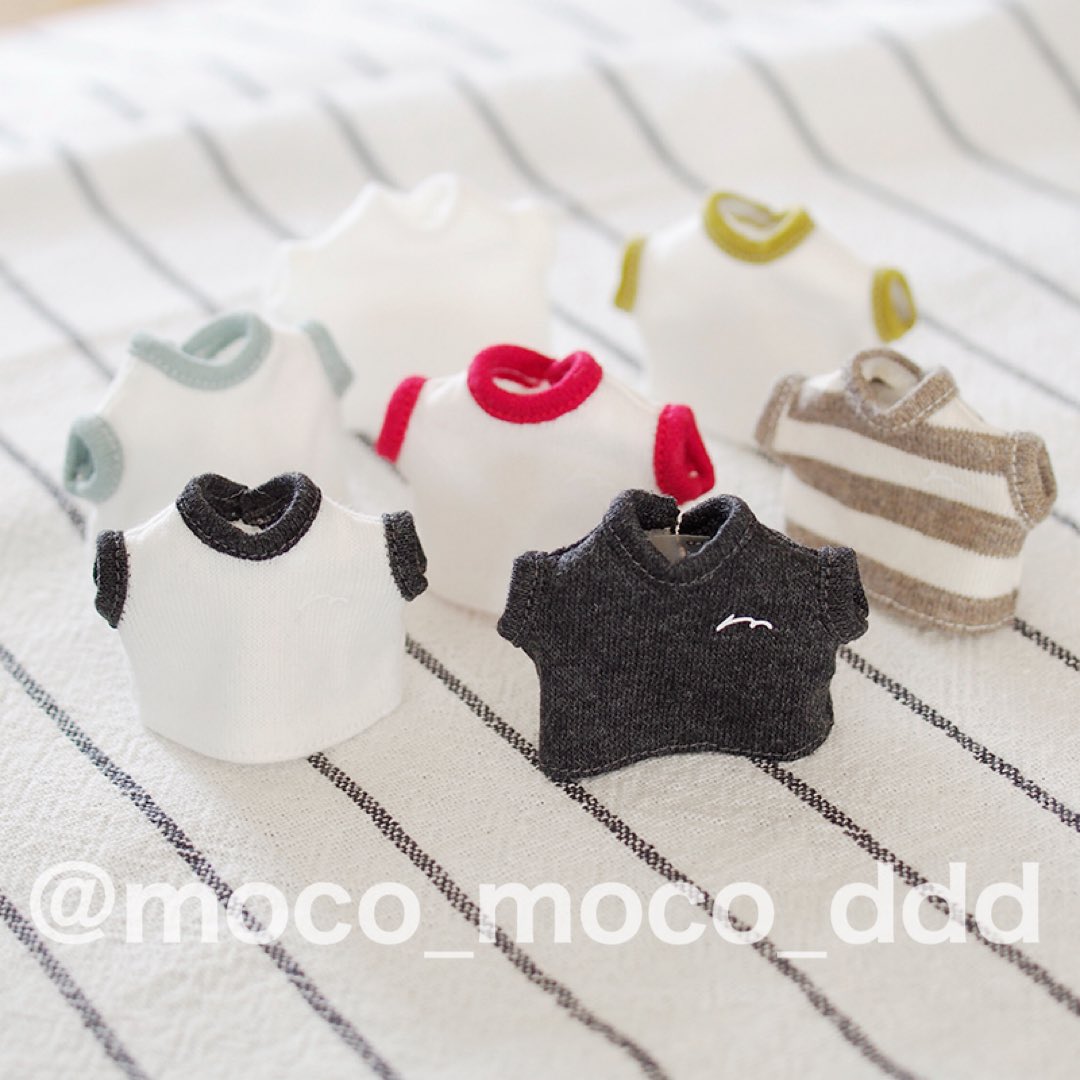 ゾロゾロゾロ………
おでライに連れてくクムククサイズのTシャツはボーダーとチャコールグレーと白Tとカラーリブ（チャコール/赤/水色/黄緑）ですッ🐶💕