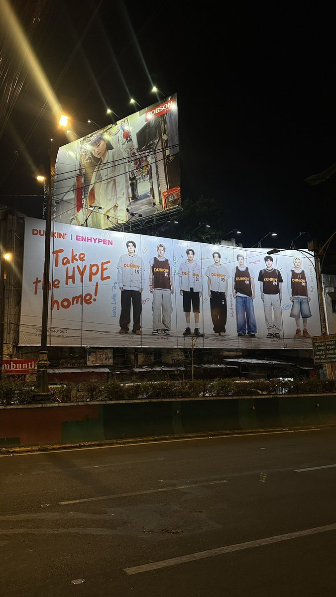ENHYPEN as Dunkin's newest ambassador now up in one of the billboards in PH

<a href="/ENHYPEN/">ENHYPEN OFFICIAL</a> #ENHYPEN