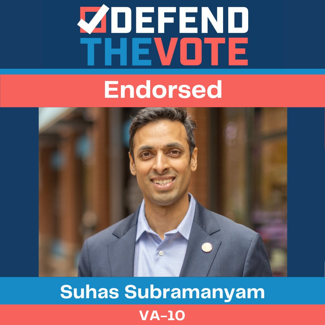 DTVPAC's tweet photo. We are proud to endorse @SuhasforVA. https://t.co/ZcWXPZANr2