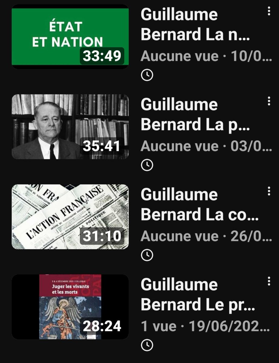GB_GBernard's tweet image. Outre des archives, il y aura bientôt des vidéos inédites sur ma chaîne YT : #catholicisme et #identité, le #suicide dans l'ancien droit, la pensée de Carl #Schmitt, la condamnation de l'#AF, la #nation et l’État monarchique... 
Pensez à vous abonner ! ⬇️
youtube.com/@guillaumebern…