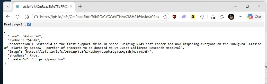 First Asteroid tweet media