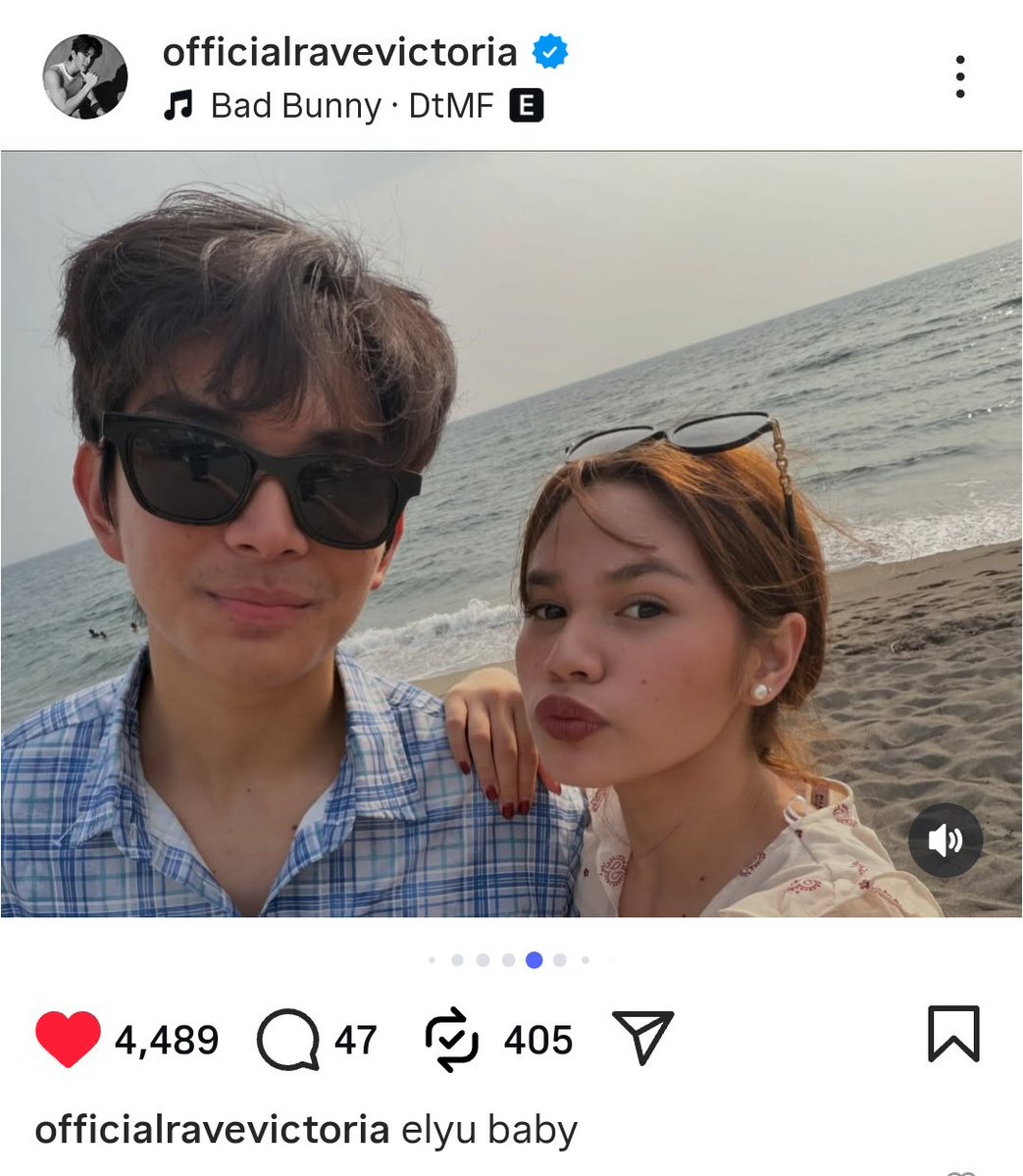 “elyu with baby” kasi dapat yung caption ni rave dyan, nahihiya lang yan sya 😌