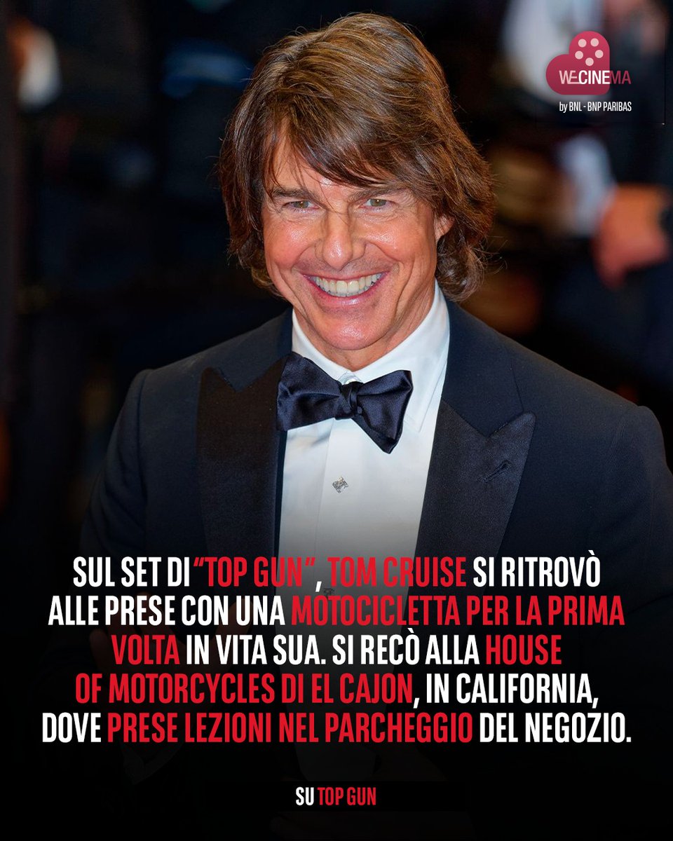 WeCinema's tweet image. A quarant’anni dall’uscita di #TopGun, il film resta un punto di riferimento del cinema degli anni Ottanta, anche grazie all’interpretazione di #TomCruise, che ha dato forma a un personaggio destinato a durare nel tempo 🎥

Il suo Pete "Maverick" Mitchell, insieme istintivo e