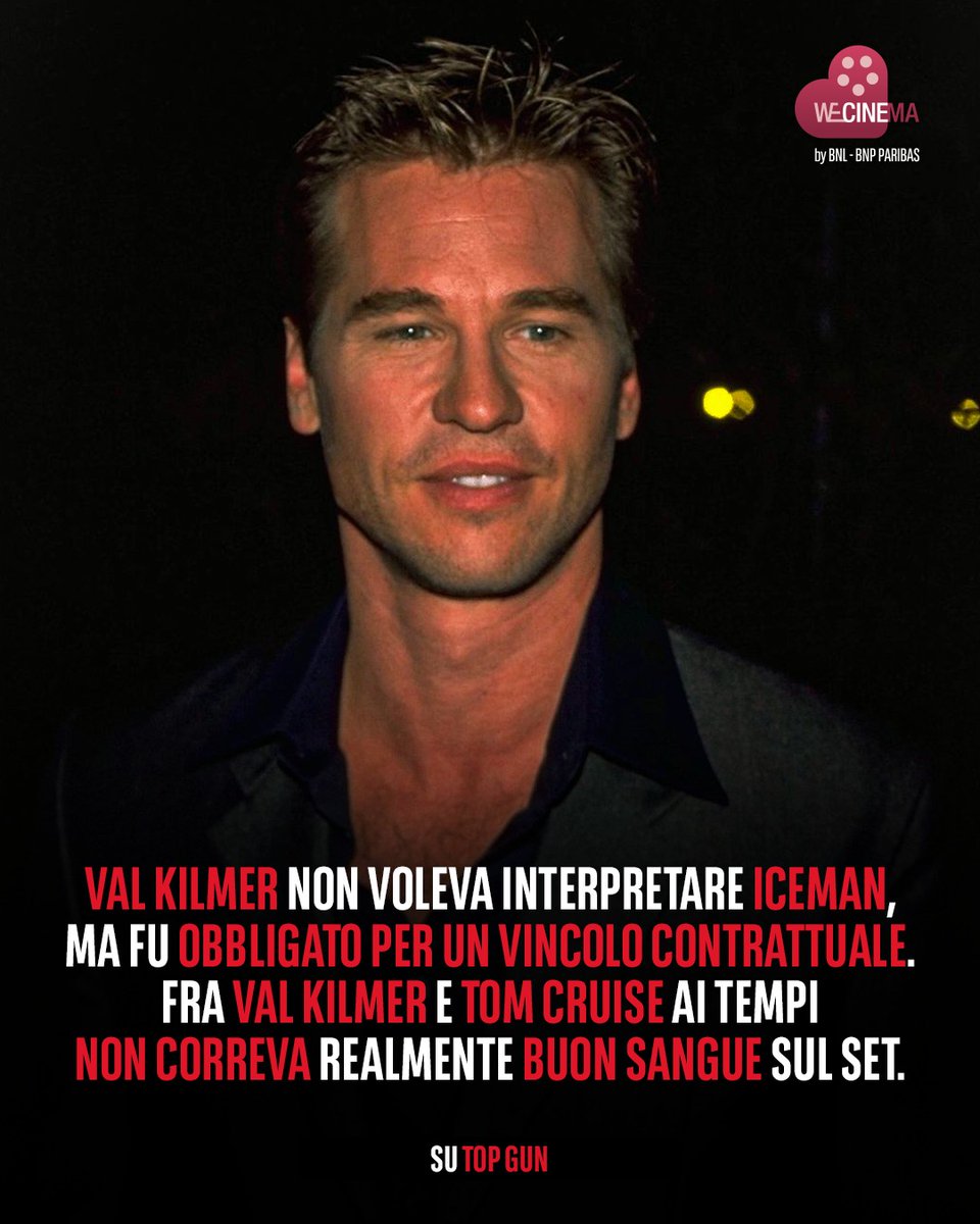 WeCinema's tweet image. A quarant’anni dall’uscita di #TopGun, il film resta un punto di riferimento del cinema degli anni Ottanta, anche grazie all’interpretazione di #TomCruise, che ha dato forma a un personaggio destinato a durare nel tempo 🎥

Il suo Pete "Maverick" Mitchell, insieme istintivo e