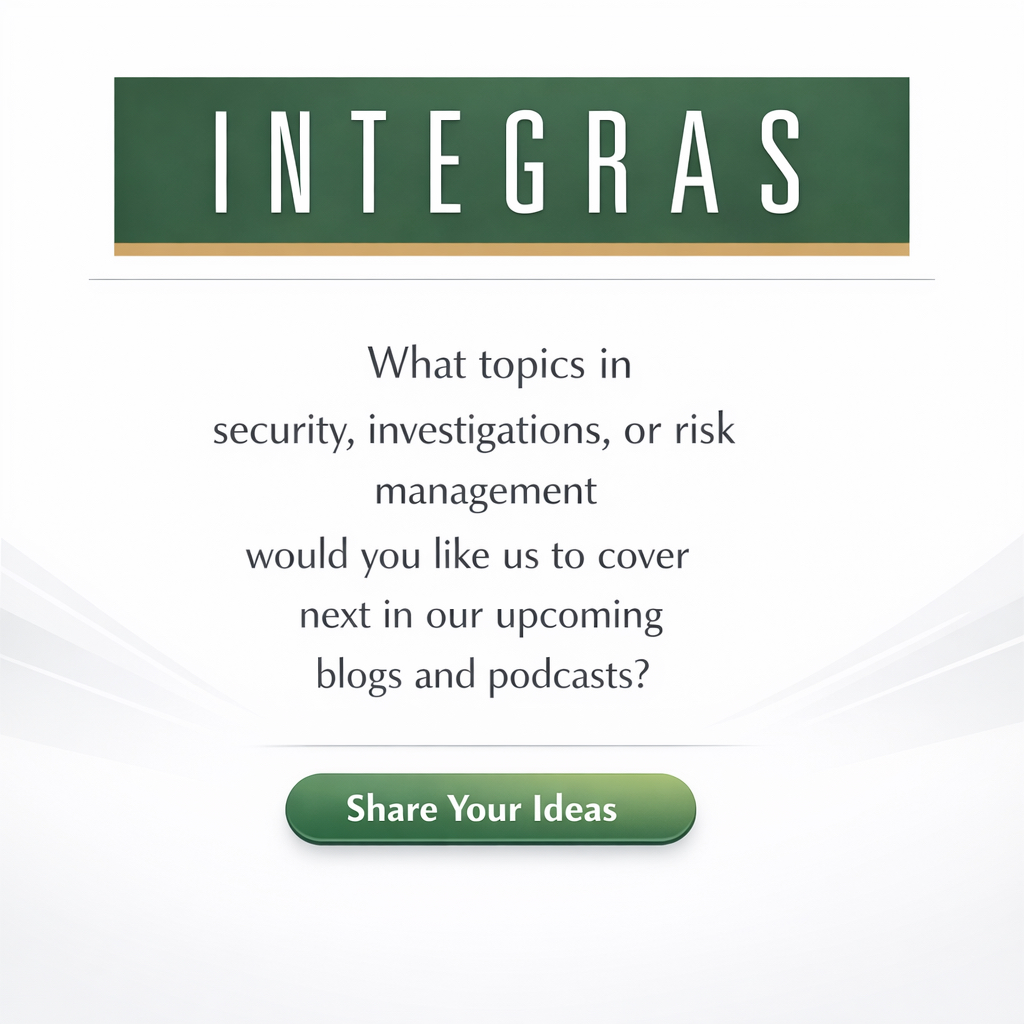 IntegrasIntel's tweet image. #integrasintel #backgroundchecks #duediligence #security #investigationinsiders #podcast #privateinvestigations #securityconsulting #riskmanagement #executiveprotection #tscm #employmentscreening #socialmediamonitoring