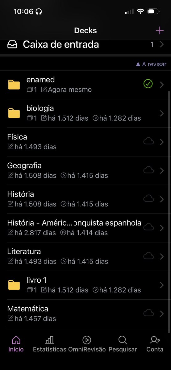 abri meu anki e todas matérias eram do cursinho e agora tô colocando conteúdo de medicina pro enamed 
sla as vezes reflito e fico krl