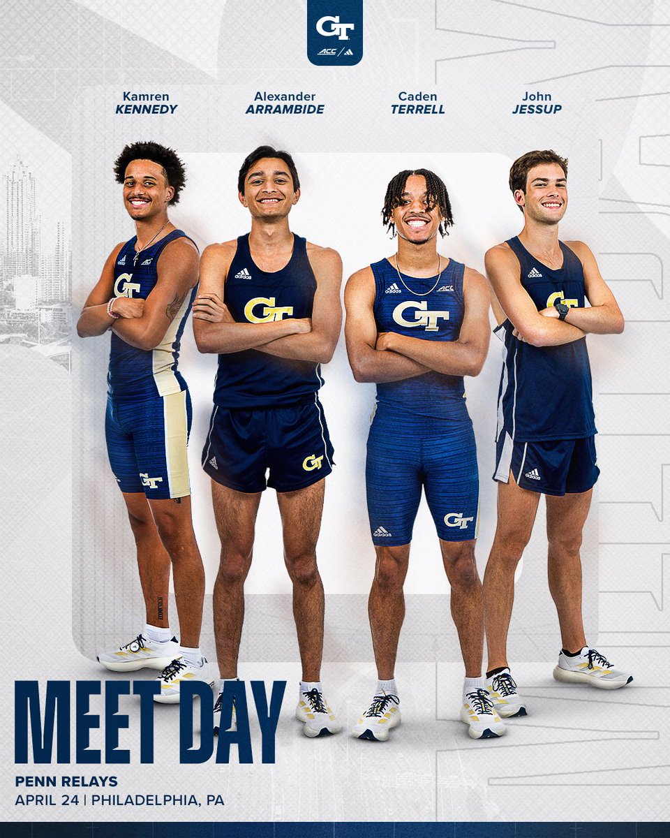 Men’s DMR Crew is 🆙🫡

🏃 Penn Relays Day 2
⌚️ 12:45PM
📍 Philadelphia, Pa.
💻 buzz.gt/pennrelayswatch
📊 buzz.gt/pennrelays26

#StingEm