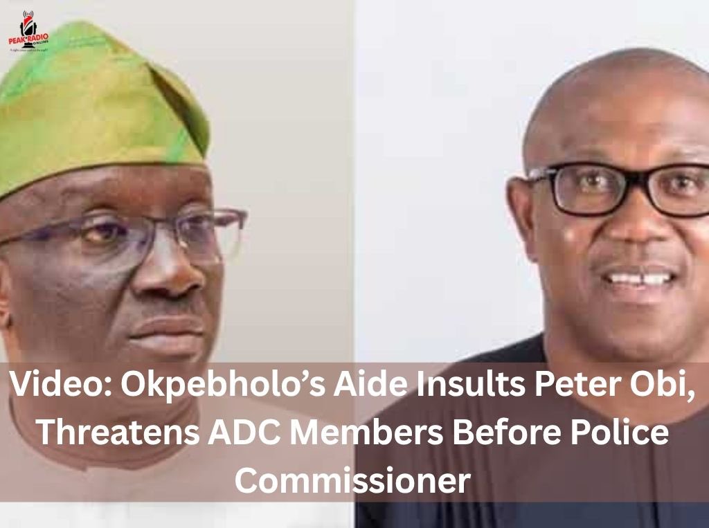 peakradio1's tweet image. A video circulating online has sparked controversy after showing an aide to Monday Okpebholo, identified as Agogo the Towncrier, making inflammatory remarks against opposition figures. In the footage, the aide is heard telling Monday…
#peakradio #peterobi #banter #viralnews