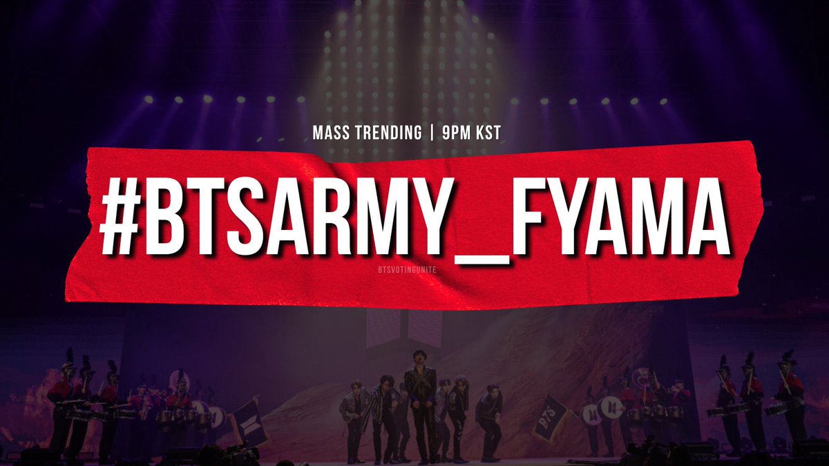 [❗️] AMA MASS VOTING

Drop your vote now, utilise all your account, do more for BTS, don forget Instagram vote as well. 

#BTSARMY_FYAMA