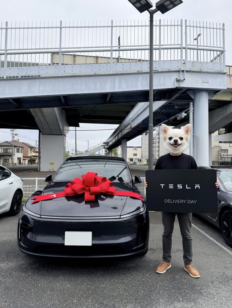 aquakawa_ebizo's tweet image. 本日、無事にModel Y Juniper納車！最高すぎ！🙌

ebayで買ったモバイルコネクタもバッチリ充電出来ました！⚡️

先人たちの教えをもとにいろいろとアクセサリー取り付け💪
フルリムカバータイプのホイールキャップも良い感じ！マッドフラップとドアプロテクターモールもよき！🥹
#tesla #modelY #納車