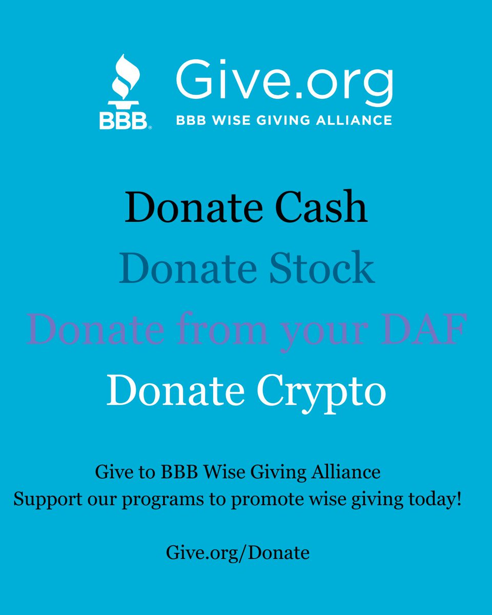 BBB's Give.org tweet media