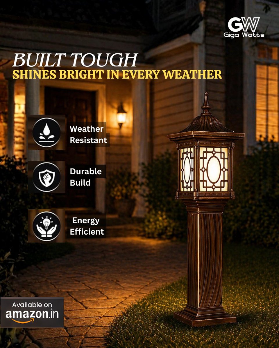 gigawattss_'s tweet image. Light up your outdoors with strength + style
Built with die-cast aluminium and designed to handle every weather, the GIGAWATTS 1267 30 keeps your space shining—rain or shine

#gigawatts #outdoorlight #OutdoorLighting #amazon