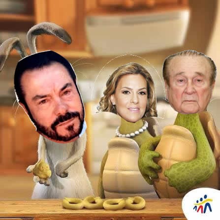 Dagacde's tweet photo. @TribunaParaguay Tortu Zaldívar Natalia Zucolillo y el finado Pulpo Leoz https://t.co/qr7oe63vNA