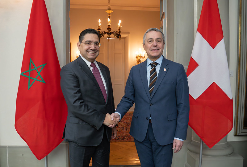 ignaziocassis's tweet image. Avec mon homologue marocain Nasser Bourita, nous avons franchi une nouvelle étape dans notre partenariat stratégique 🇨🇭🇲🇦

Deux priorités:
🔹 #SaharaOccidental : la #Suisse soutient le rôle central de l’#ONU et considère une veritable autonomie sous souveraineté marocaine comme