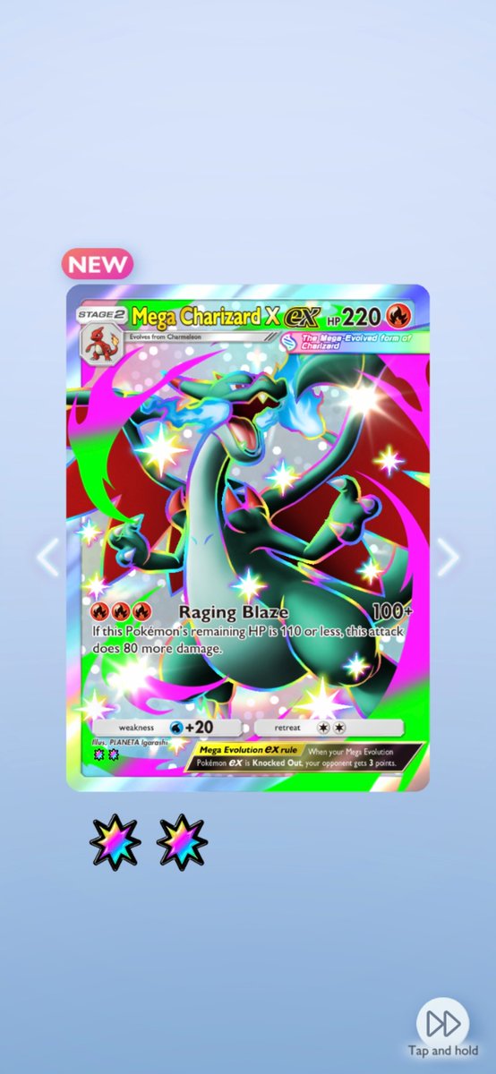 iHeartG0ld's tweet image. #PTCGP #MegaCharizardX #Shiny #Charizard