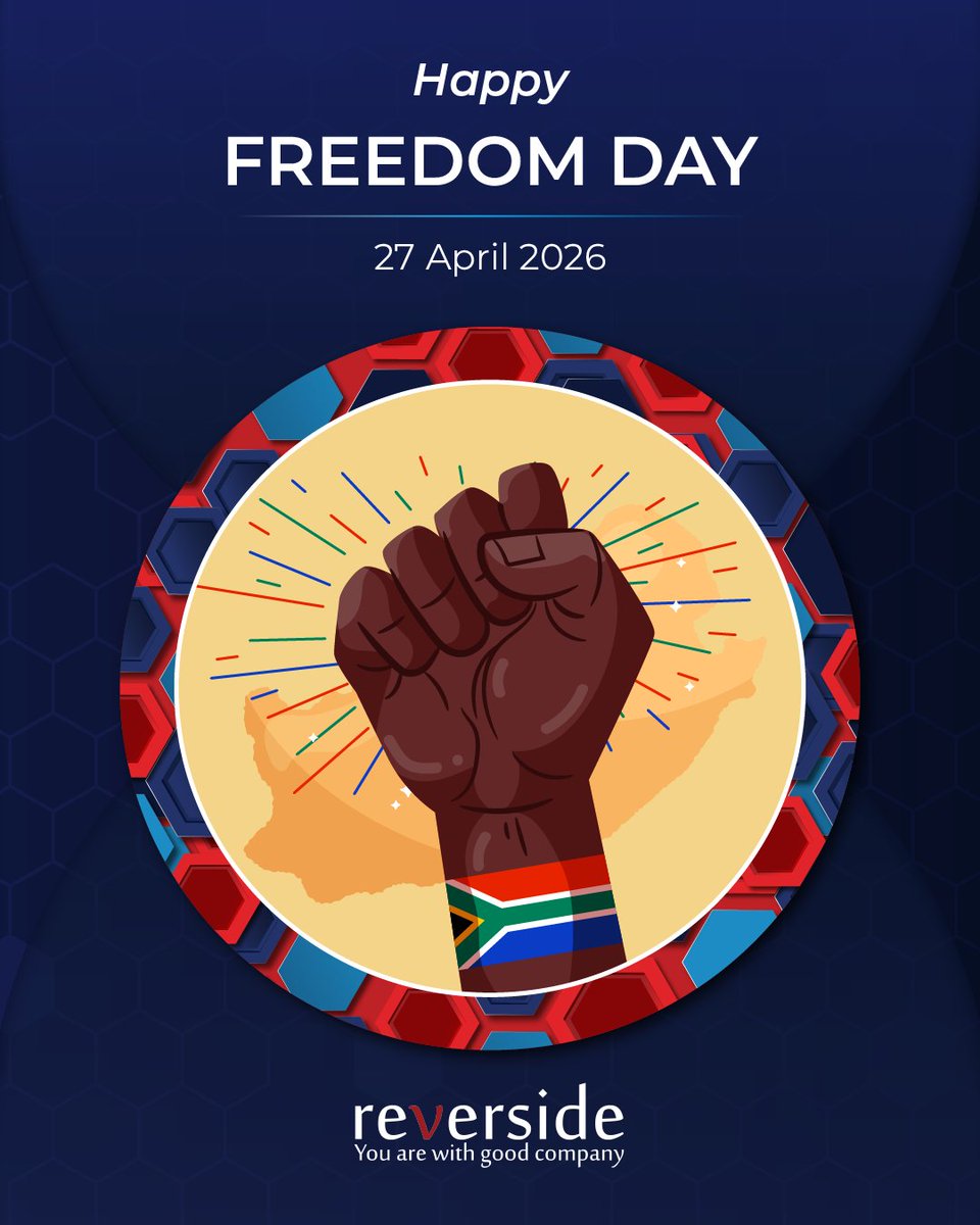 Reverside1's tweet image. Freedom Day is a reminder of resilience, unity, and the power of progress when we move forward together. As we honour the past, we also commit to building a stronger, more inclusive tomorrow for all.
Happy Freedom Day, South Africa!
#FreedomDay #SouthAfrica #UnityInDiversity