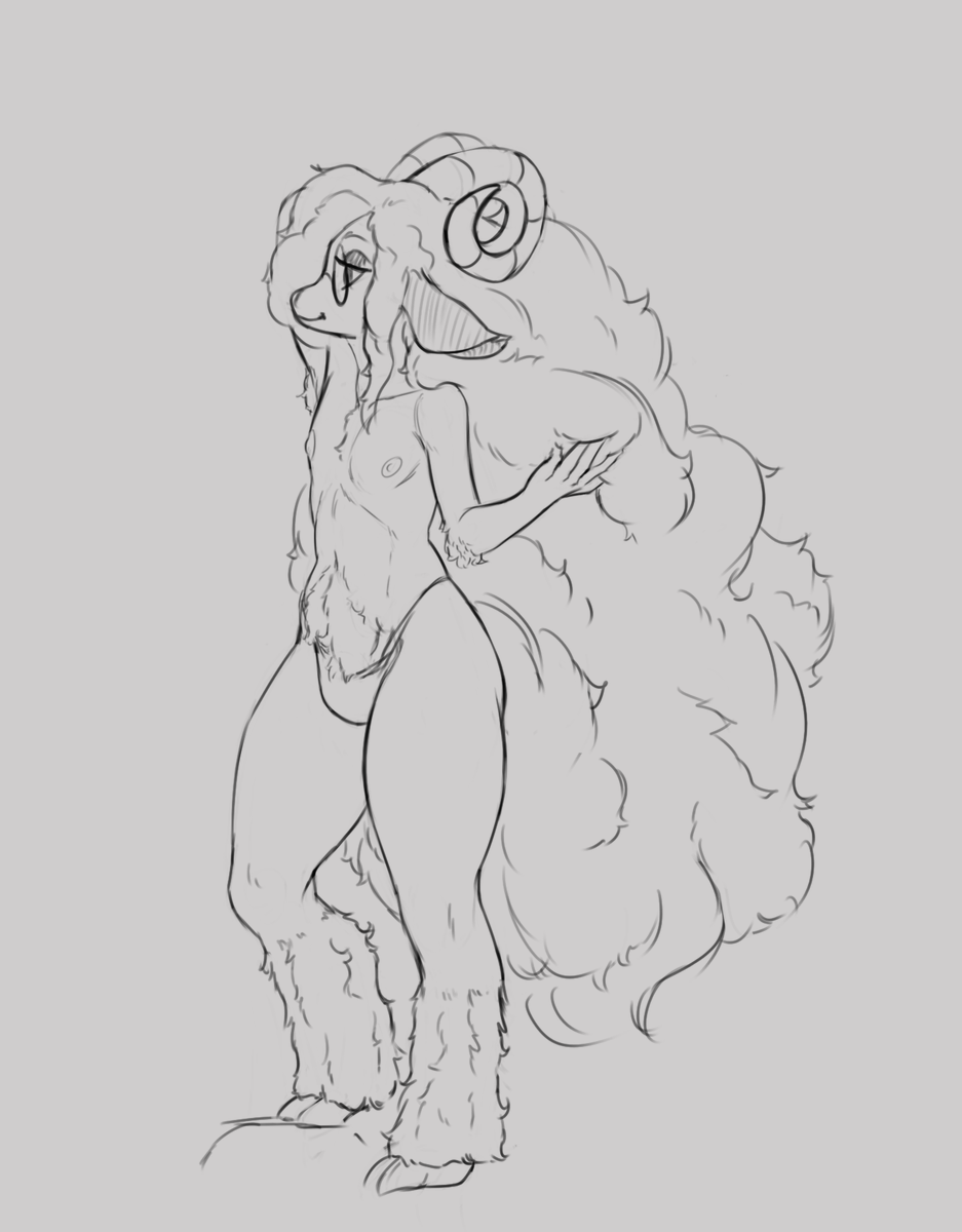 Atipical_art's tweet photo. I was in a sheep mood so here's @crackshedslut 's boy in all his fluffy splendor https://t.co/Cdse0MMYvV