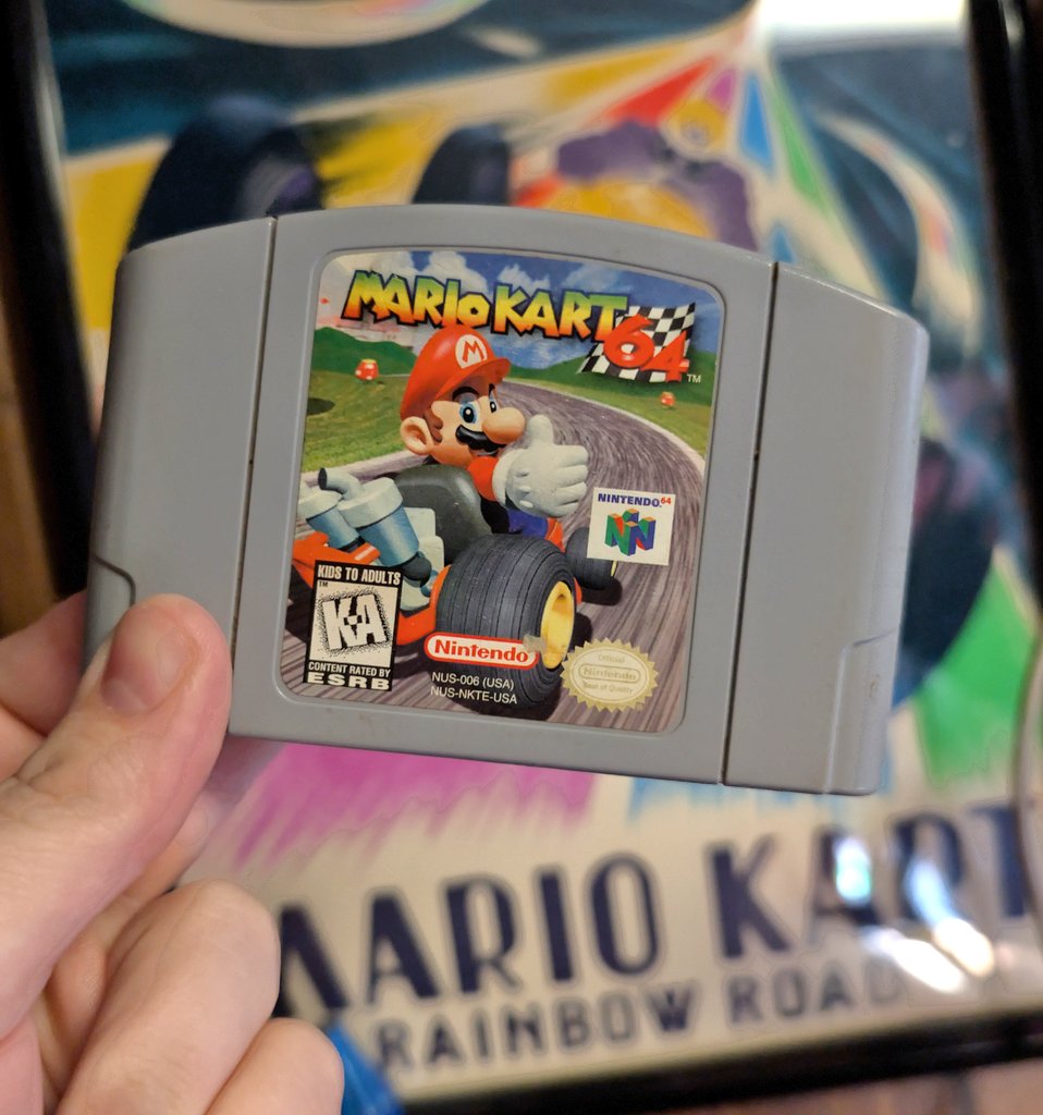 Robot__Turkey's tweet image. Mario Kart 64 is still my favorite Mario Kart.

The best battle mode, Iconic tracks, Rainbow Road, 4 player split screen multiplayer…

Modern MK doesn't hit the same.

#Nintendo64 #MarioKart #RetroGaming