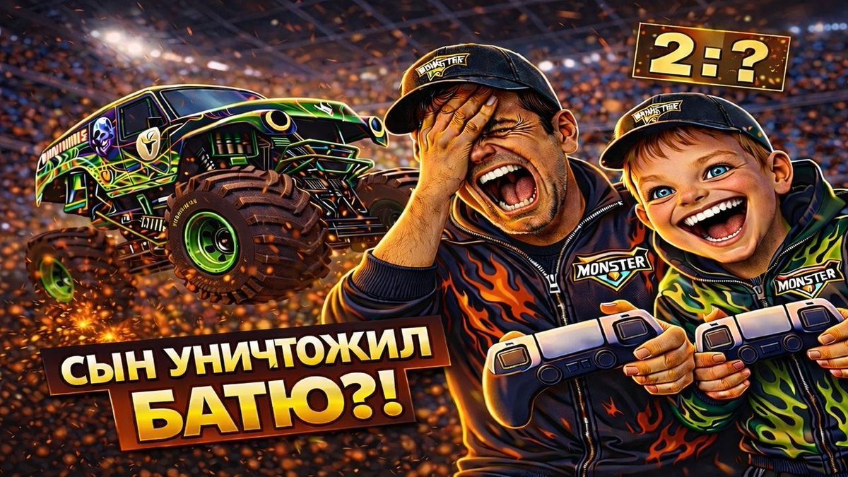 MatveyGameZone's tweet photo. 🔥 Monster Jam Showdown PS5 4K ��� Папа ПРОТИВ Сына!

Финал решился в последнюю секунду 😳
Грязь летит, моторы ревут,
и один из нас почти проиграл…

Но кто вырвал победу? 👀
Полное видео уже на YouTube 🎮🔥
👉 https://t.co/iCNJaX67Pr 

#MonsterJam #PS5 #Gaming #4K #ПапаПротивСына https://t.co/hd7btBmWGy