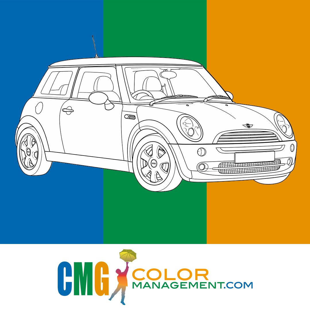 CMGColor's tweet image. What color do you associate with the brand and car in the first image? Did you know the car launched in 1959 with 6 colors? The last image car launched in 2001 with 8 colors, including the brand's iconic hue. Can you guess the brand &amp;amp; color? Let us know! 
#Brands #ColorManagement