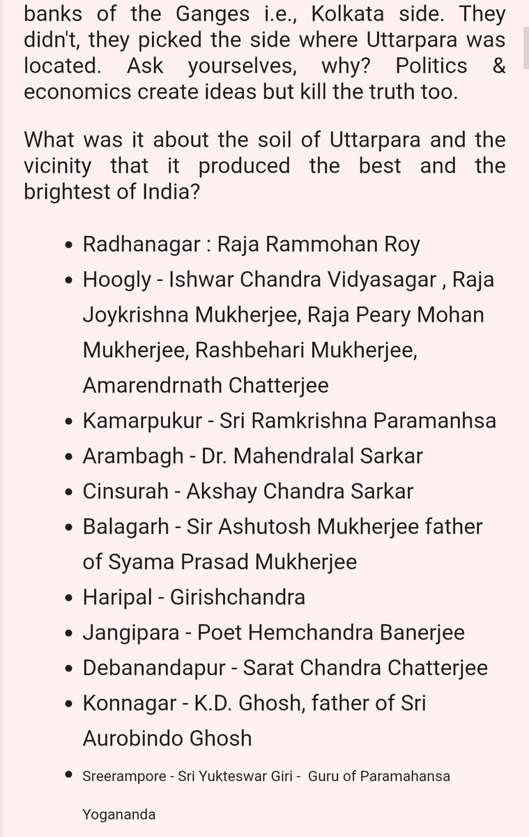 <a href="/narendramodi/">Narendra Modi</a> visited my ancestral roots today - Hoogly / Hugli as the British called it. Was my family's estate once. For those who aren't familiar with why Hoogly is unique, it's the citadel of India's renaissance. Pic taken from my attached blog. 

kpax72.blogspot.com/2022/03/how-se…