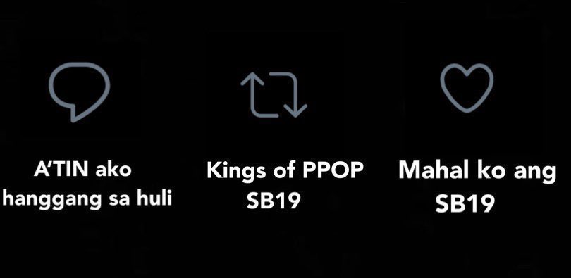 Try lang

1 Million replies haha 

I am voting #SB19 for #GrupoDuplaInternacionaldoAno and #WakasAtSimula for #AlbumEPInternacionaldoAno #SECAwards <a href="/SB19Official/">SB19 Official</a>