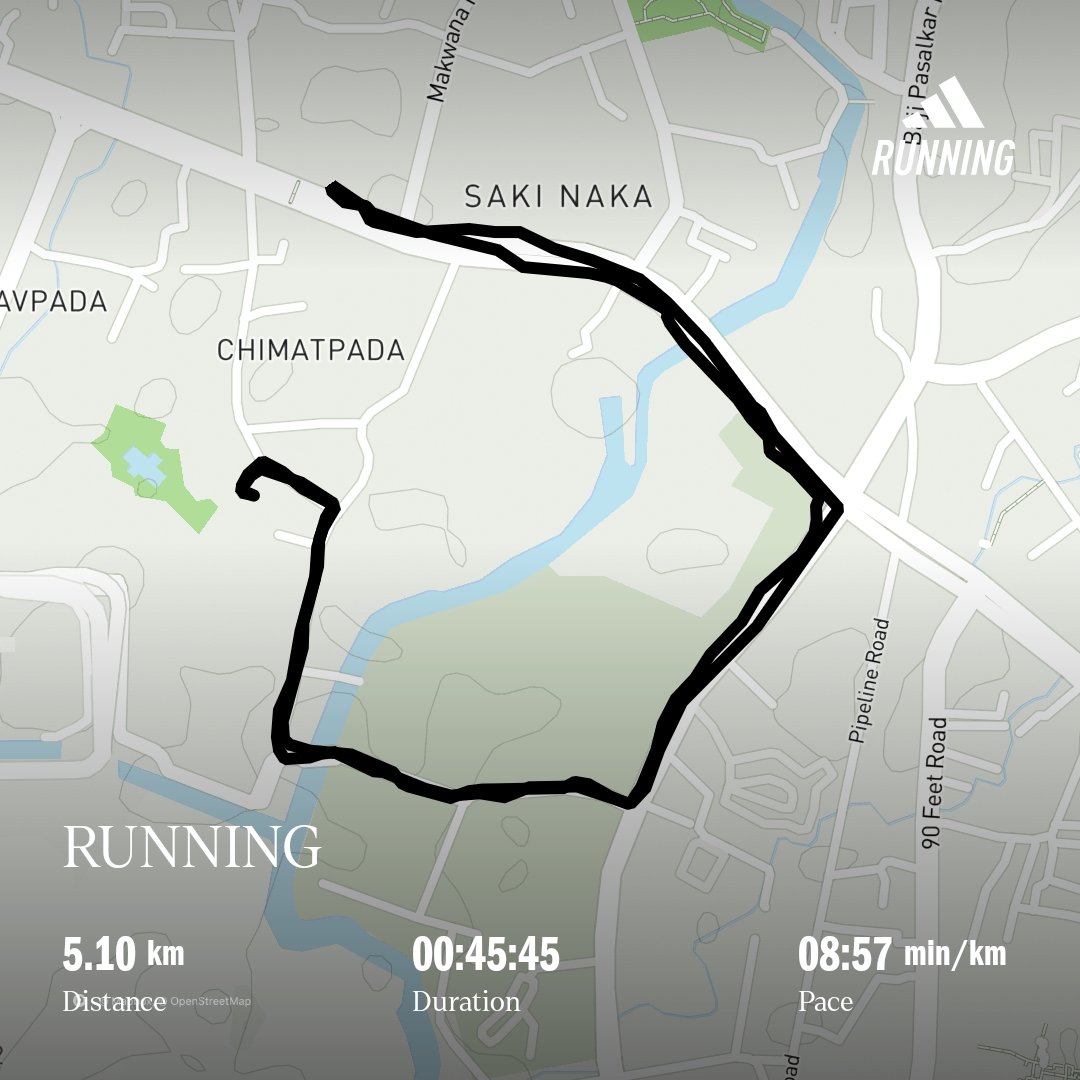 TabishSk21's tweet image. #Campaign : #124O49_RunningForACause

Distance Ran on 24-Apr-2026 ==&amp;gt; 05 KMs
Running since 09-Aug-2022
Total Distance Ran in 1355 Days ==&amp;gt; 6775 KMs

#WhateverItTakesFromYou
#RunForACause

Upcoming Campaign: #124O49_WalkingToInfosys_PR

@Wipro @WiproCareers @XperienceWipro
#Wipro