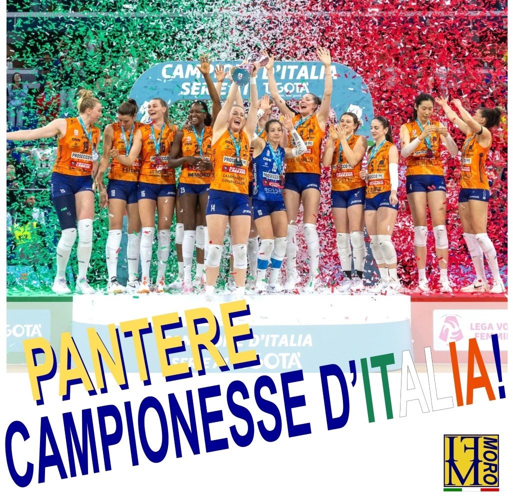 FornitureMoro's tweet image. 💥🏐 ✨NOTTE MAGICA PER LE PANTERE CON LA VITTORIA DEL NONO SCUDETTO🍾 🏆
Gara 4 da brividi all'Allianz Cloud mercoledì sera.
Le pantere chiudono la serie delle Finali Scudetto per 0 set a 3
PARZIALI:17-25 22-25  22-25

#industrialfornituremoro
#imocovolley
