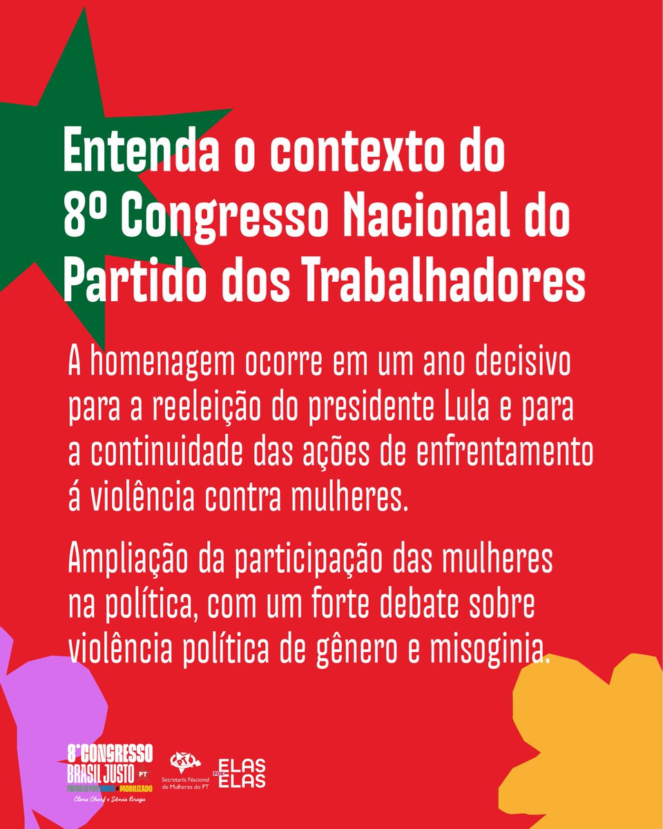 Secretaria Nacional de Mulheres do PT tweet media