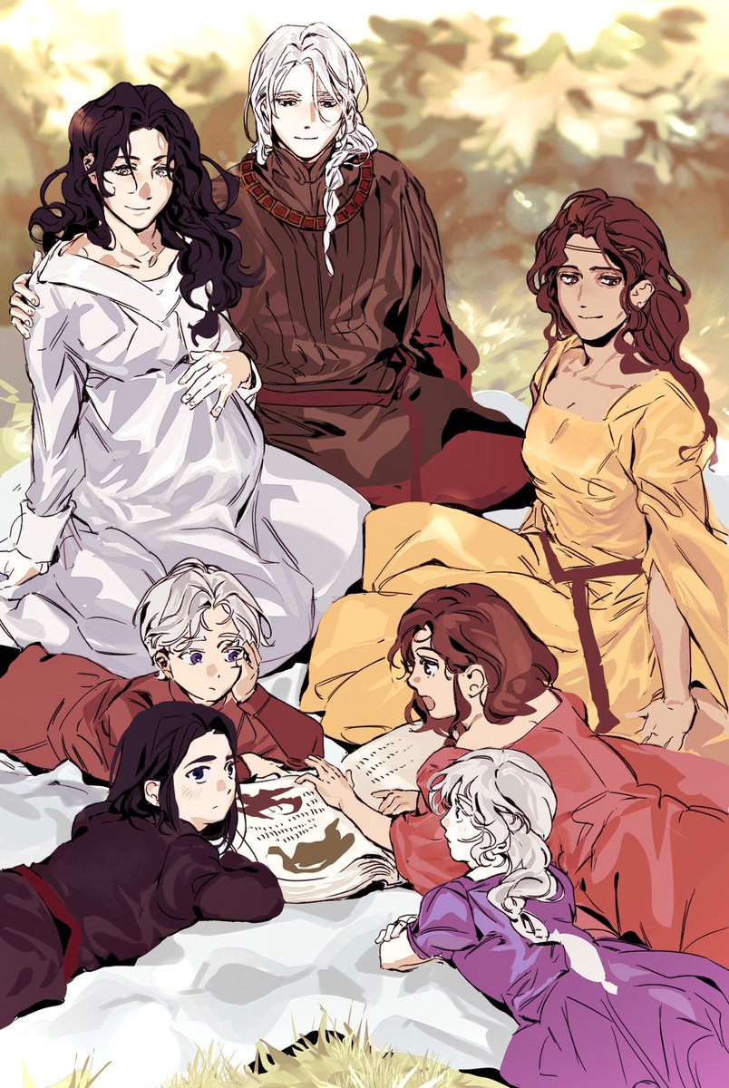 complete! 
rhaegar, lyanna, and elia and their children and dany in king’s landing.
