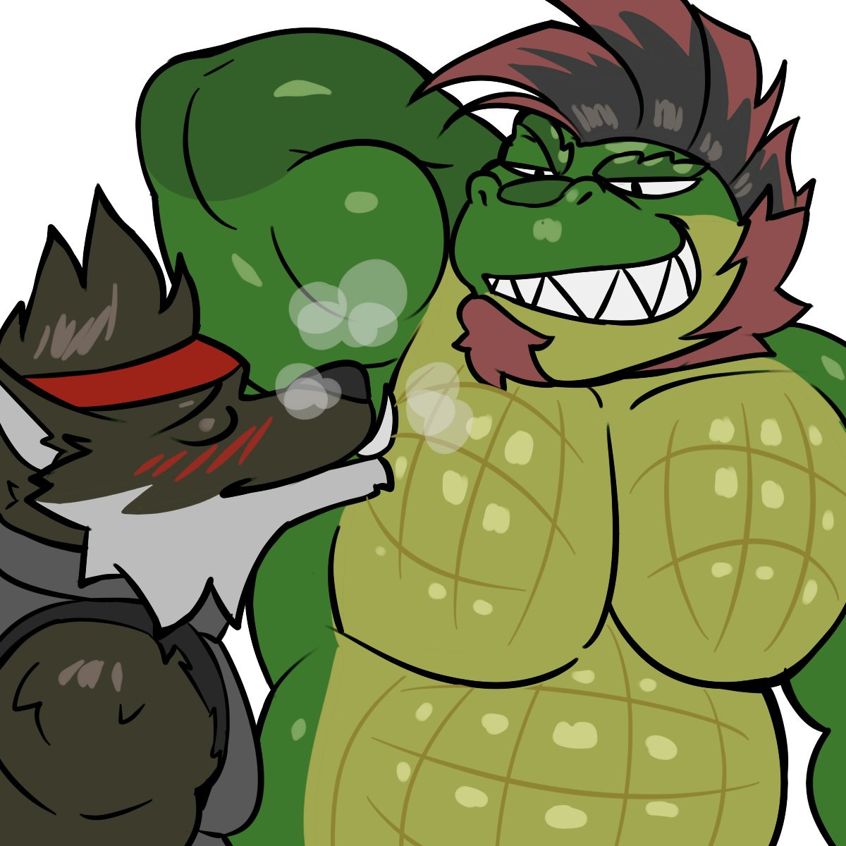 Invader x YCH Pits Raffle 🐊

There will be 2 winners — one from Patreon and one from the community! The winners will be taking the spot of Dire in this sticker.

How To Enter: Follow, RT &amp; comment with your sona's ref sheet!

Winners will be drawn on May 2nd!

🎨: <a href="/Mache_Art/">Mache</a>