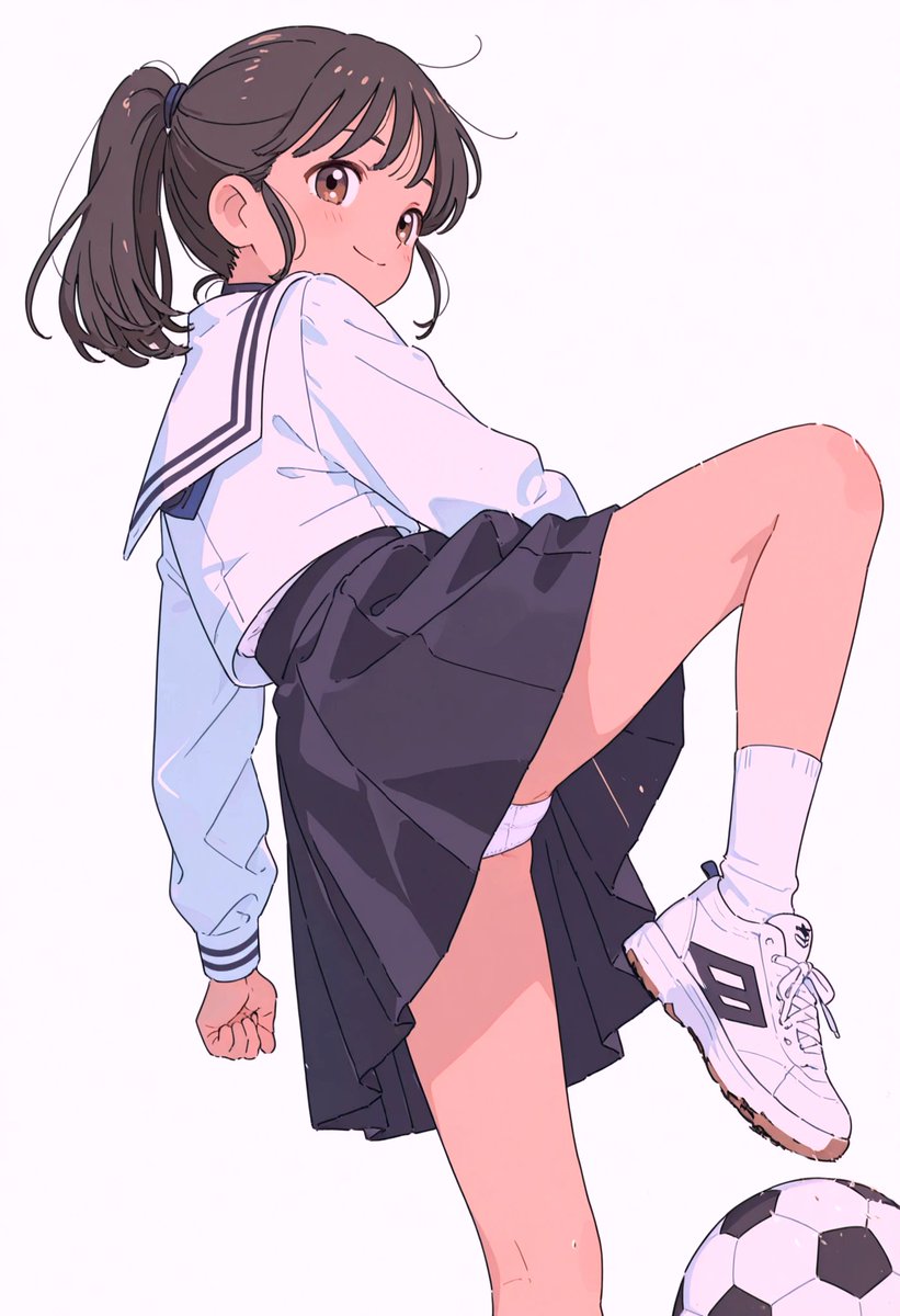 kakudan67's tweet image. 「JCさん」②
小学校の時は男子に負けないくらい活躍していたけど
中学生になるとまるで男子にかなわなくなるポニテさん。
改めて自分が女の子だと自覚します。
SFW illustration   #AIart #AIイラスト