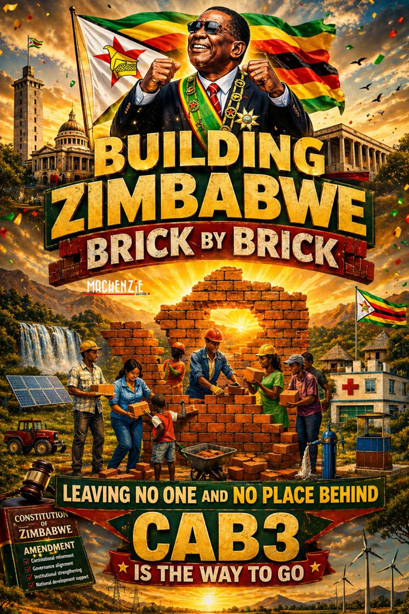ZvikoJuma2303's tweet image. Building Zimbabwe Brick by Brick

​🧱 Building the Zimbabwe we want, brick by brick! CAB3 is about more than just policy—it’s about leaving no one and no place behind as we strengthen our nation’s foundation. 

Let’s keep moving forward! 🇿🇼 

#CAB3 #Vision2030 #ZimbabweFirst