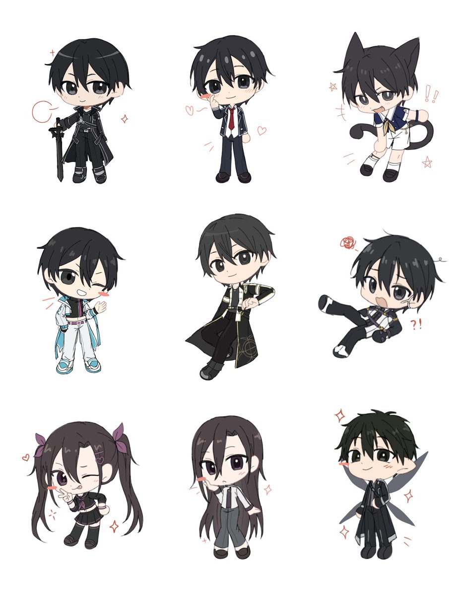 linxiela's tweet photo. p1使用了莫文w老师的模板，kirito九连！

#SAO https://t.co/91N6WooGyJ