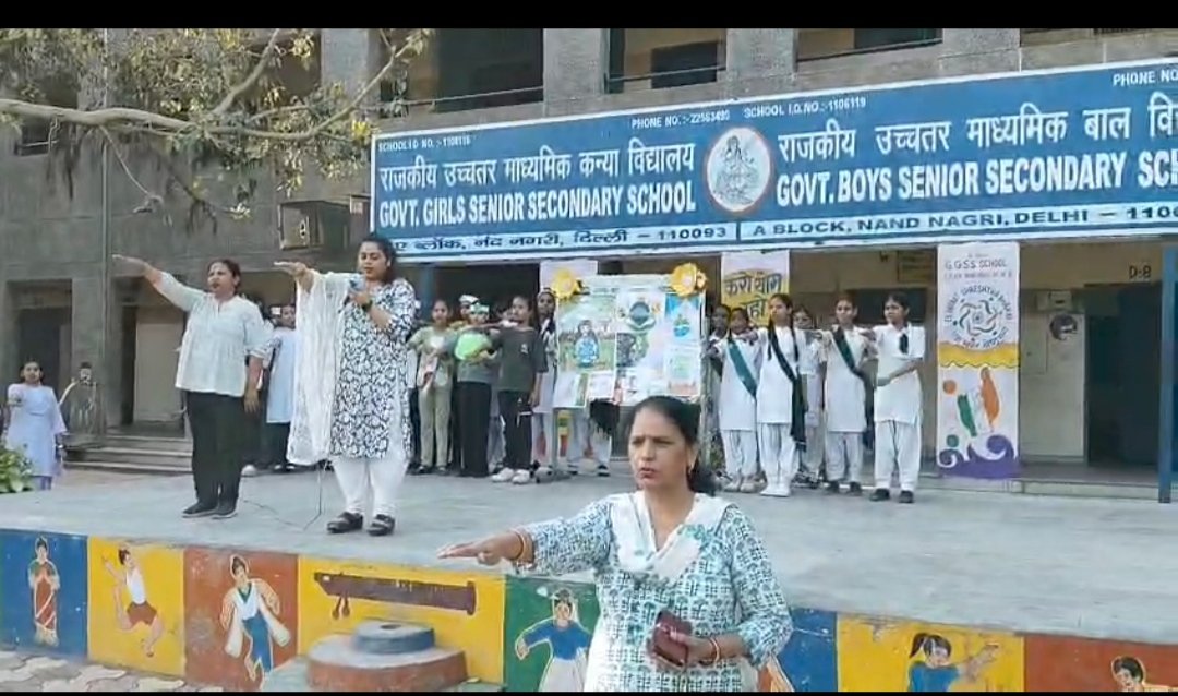 GGSSSABL1's tweet image. Anti Drug Pledge Activity Conducted at GGSSS A BLOCK NAND NAGRI