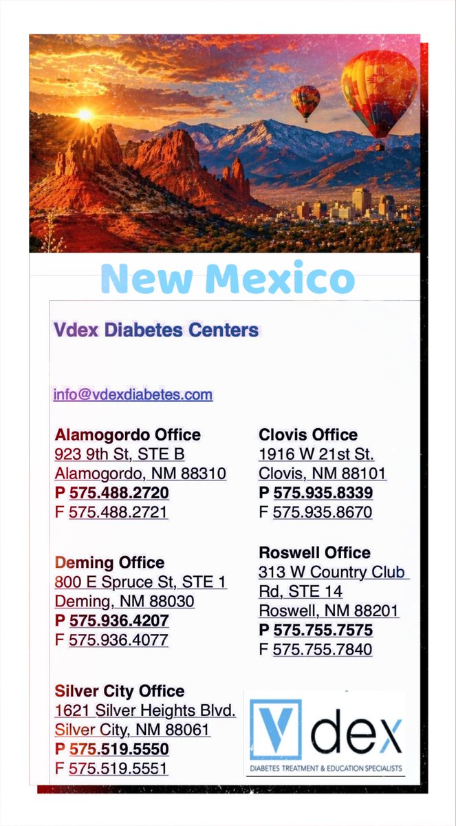 #VdexDiabetes #Telehealth #NewMexico #RealTimeDiabeticManagement #InhaledInsulin #WeAreHereToHelp