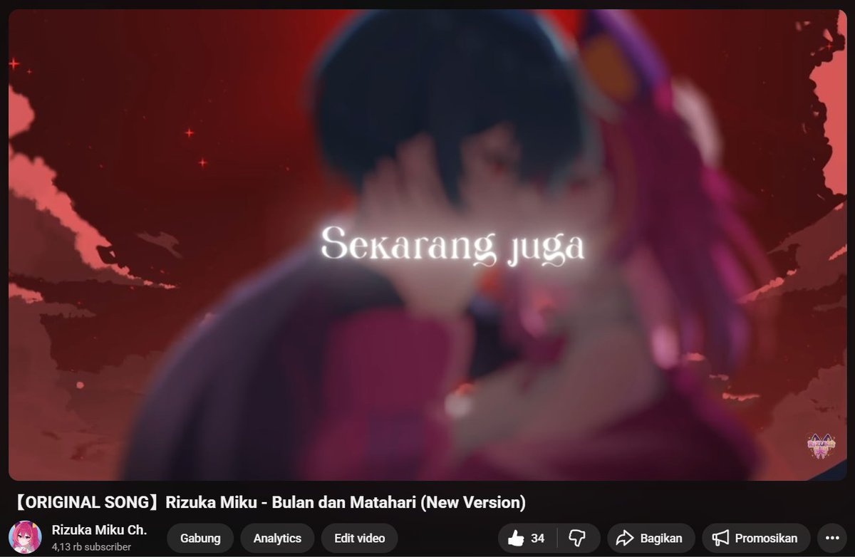 Jadi gimana laguku (Bulan dan Matahari), kalian suka ga? 👉👈

#Vtuber #OriginalSong