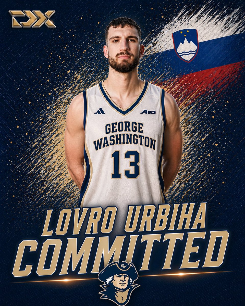 NEWS: Lovro Urbiha has committed to George Washington in the class of 2026, sources tell DraftExpress.

The 22-year-old 6’9” forward is having an excellent season with Krka.

8.8 PTS, 3.6 REB, 1.6 AST per game on a 65.2 TS% across Adriatic League and Slovenian SKL competition.