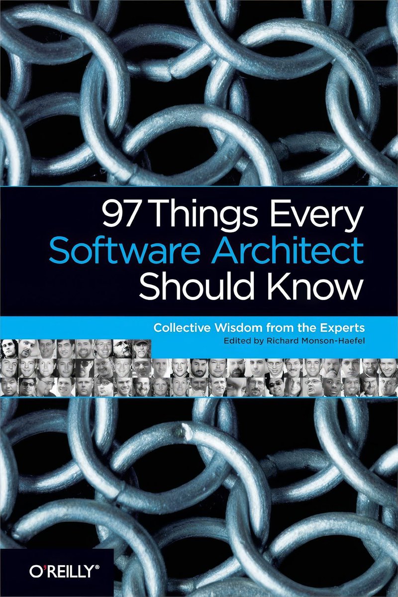 gp_pulipaka's tweet image. 97 Things Every Software Architect Should Know! #BigData #Analytics #DataScience #IoT #IIoT #PyTorch #Python #RStats #TensorFlow #Java #JavaScript #ReactJS #GoLang #CloudComputing #Serverless #DataScientist #Linux #Books #Programming #Coding #100DaysofCode